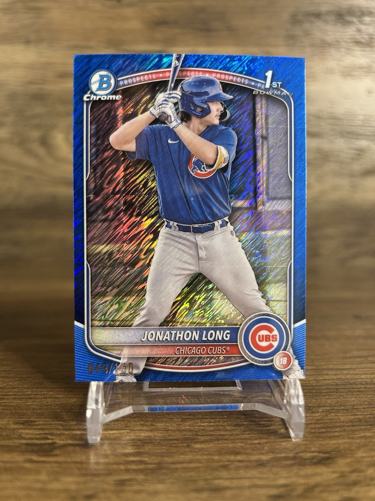 2025 Bowman Chrome Jonathon Long Rookie RC Blue Shimmer Refractor /150 #BCP-58