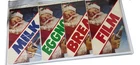 Vtg Coca-Cola Santa Christmas Advertisement Poster 4 Pc Milk Eggnog Bread Film