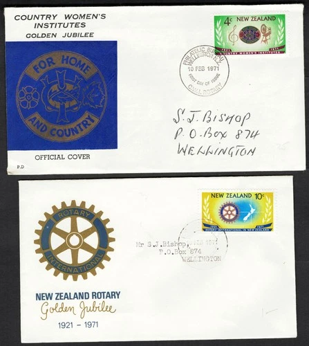 New Zealand, Scott 469 - 470 in Used (FDCs) Condition