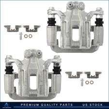 Rear  Pair Brake Calipers w/ Bracket For 2005 - 2012 NISSAN PATHFINDER