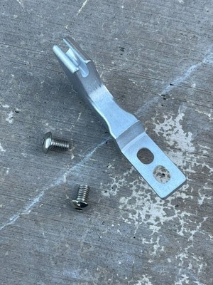 NOS Answer Manitou Forks Front Cantilever Brake Cable Stop | Silver