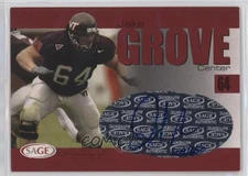 2004 SAGE Auto Red /650 Jake Grove #A14 Rookie Auto RC