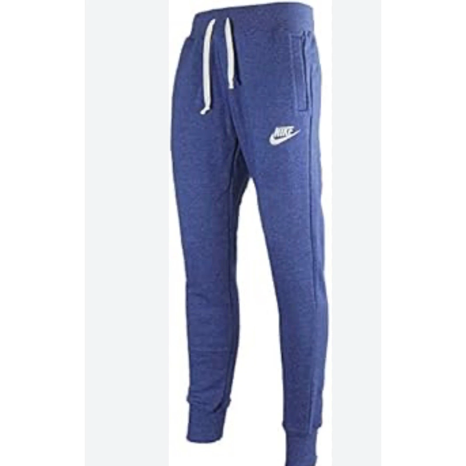 Nike Sportswear Men Blue Heather Jogger Sweatpants Large Futura Logo Pocket