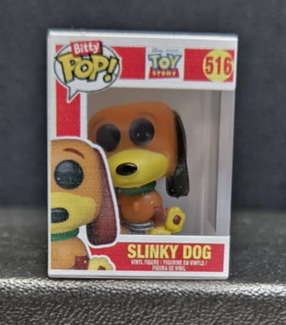 Funko Bitty POP! -Disney Pixar Toy Story - Slinky Dog #516 - Casi nuevo - ¡Se envía en caja!