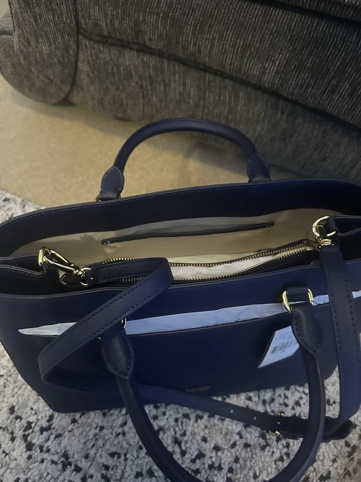 Lauren Ralph Lauren Exceptional Navy Hanna Satchel BNWT rrp £347 - Image 4 of 4