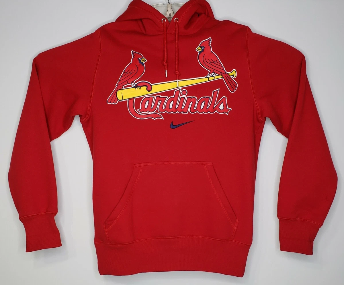 Nike St Louis Cardinals MLB Red Heavy Fleece Pullover Sweatshirt