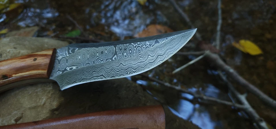 hunting knife made in usa damascus knife fathers day gift - Image 3 of 4