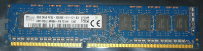 8GB HYNIX DDR3 RAM 1600MHz PC3L-12800E 240-pol CL11 HMT41GU7AFR8A-PB T0 AH 1,35V