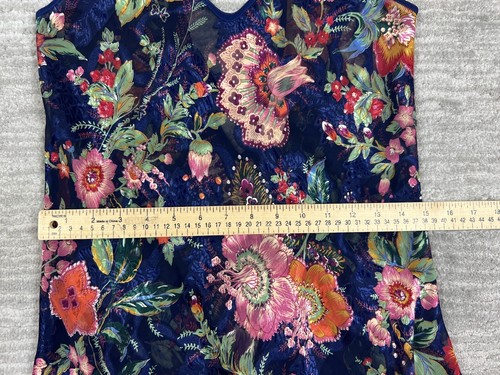 Top vintage Victorias Secret donna piccolo floreale canotta intimo boho trasparente - Foto 5 di 11
