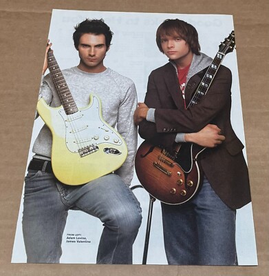 Adam Levine & James Valentine of Maroon 5 - Music Print Ad Photo - 2004
