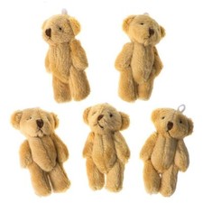 5PCS Kawaii Small Bears Plush Soft Toys Pearl Velvet Dolls Gifts Mini Teddy Bear