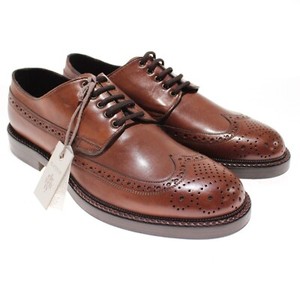 Eleventy Lace Up Derby Platform Laser Cut Dress Shoes Size 11 Chestnut Brown 182988a9-6b45-5822-a120-  main image 3