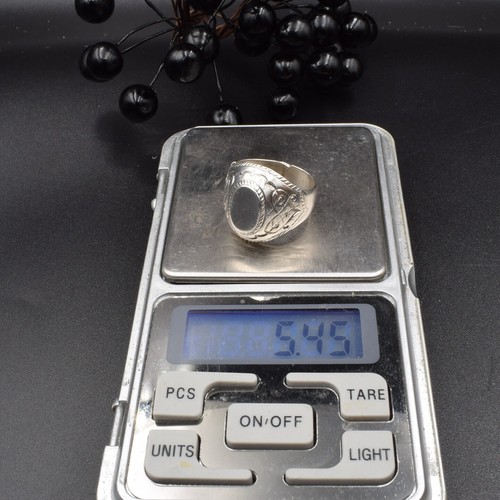 Exclusive Ukraine Vintage old Sterling SILVER 925 Ring Size 8.5-9 MEN woman - Picture 9 of 18
