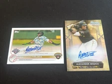 2022 Bowman Sterling Alexander Mojica  ROOKIE AUTO + Pro Debut PROSPECT AUTO