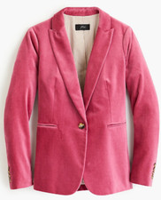 J.crew: Parke Blazer In Pink Velvet Size 4