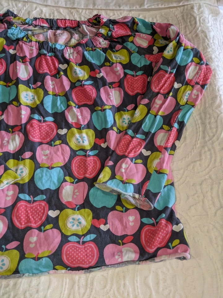 Garnet Hill Niñas Talla Camiseta L diseño Apple. Adorable Foto 2 de 4