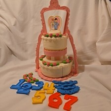 vintage fisher price CREATE A CAKE wedding  birthday Fun With Food play set