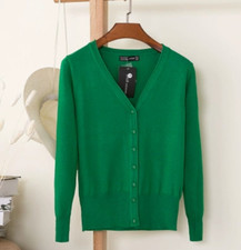 Damen Strickjacke Cardigan Top Strickpullover Feinstrick-Kaschmir Pulli Pullover