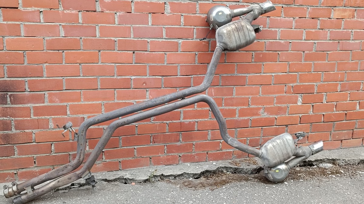 Audi A6 4G exhaust system sound original 4G0253612N 4G0253611N | eBay