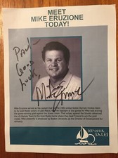 Mike Eruzione Autographed 8 1/2 x 11 Program Handout