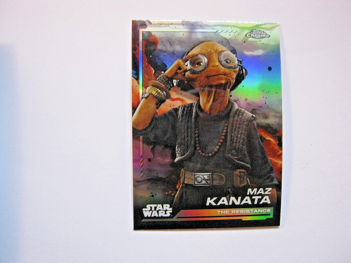 Maz Kanata 2024 Topps Star Wars Chrome Refractor Parallel Card 