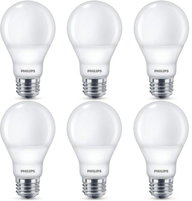 Philips LED Dimmable A19 Light Bulb with Warm Glow Effect 6 pack