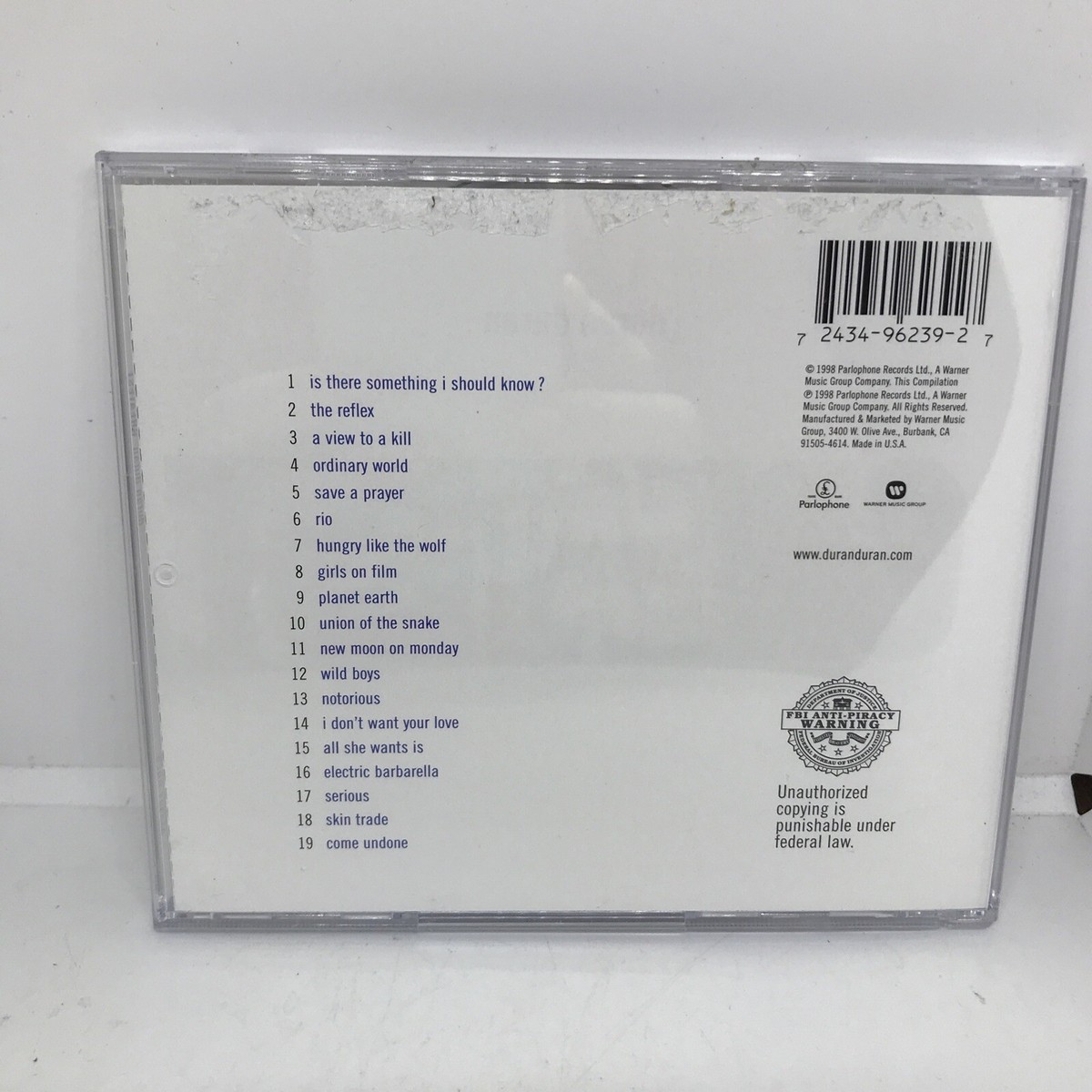 Greatest Duran Duran CD 962397-PRL2 724349623927| eBay