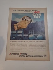 Automatic Electric General Telephone Electronics Print Ad 1962 8x11 Vintage 