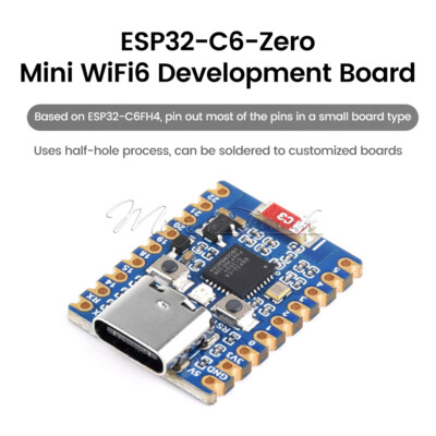 ESP32-C6-Zero Mini WiFi6 Bluetooth Development Board 4MB flash ESP32-C6FH4