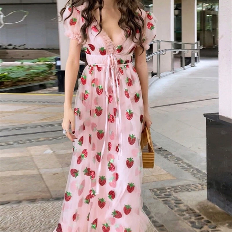 Vestido strawberry clearance