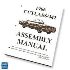 1966 Cutlass 442 Factory Gm Assembly Manual Each Loose Leaf Unbound 1966 Cutlass 442 Factory Gm Assembly Manual Each Loose Leaf Unbound