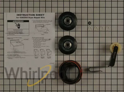 Maytag MGDC200XW4 Genuine Dryer Rollers Belt Pulley Kit