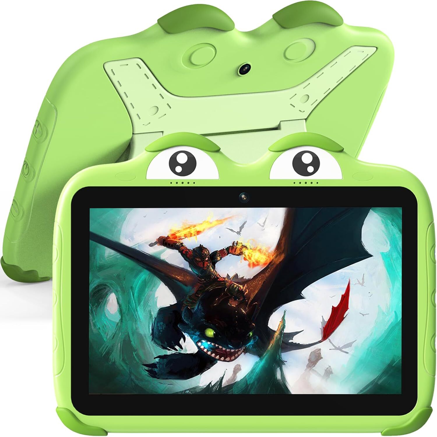 YINOCHE Kids Tablet for 10 inch Tablets 64G Toddler Green