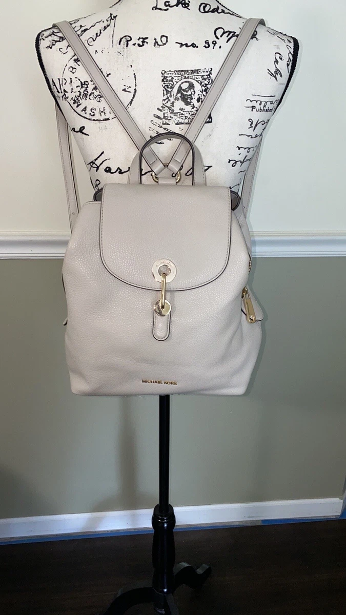 Michael Kors Acorn Raven Pebbled Leather Backpack melpoejocombr