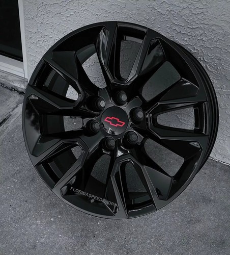 18-Inch Gloss Black Alloy Wheel Rim — Fits 2015-2018 Chevy Silverado 1500 & Tahoe