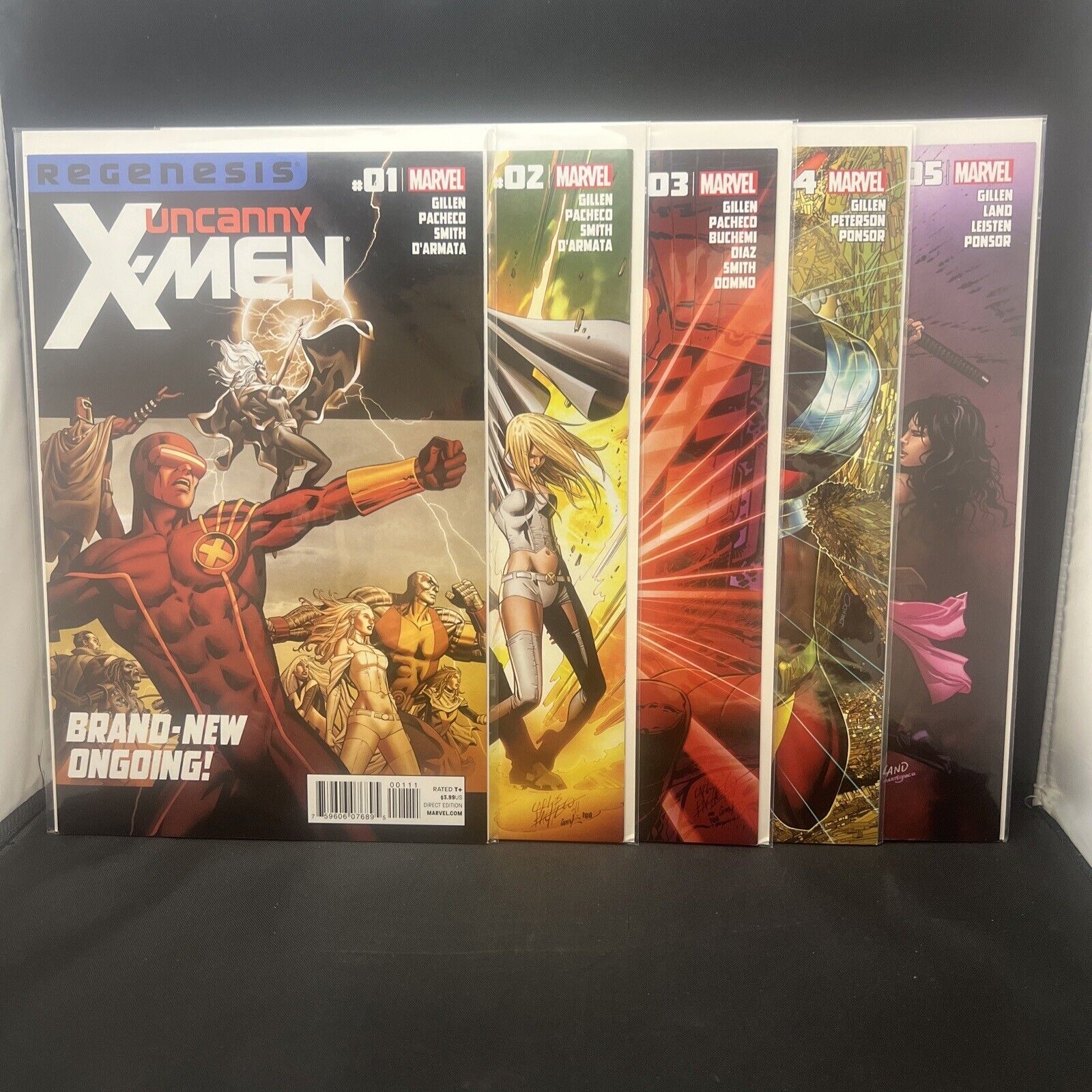 Uncanny X-Men Regenesis Issue #’s 1 2 3 4& 5.  (2011). Marvel. (B36)(5)