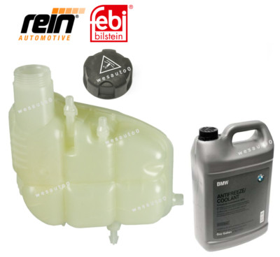 For BMW X1 X2 sDrive28i xDrive28i Expansion Tank + Cap + Antifreeze Kit 3pcs OES