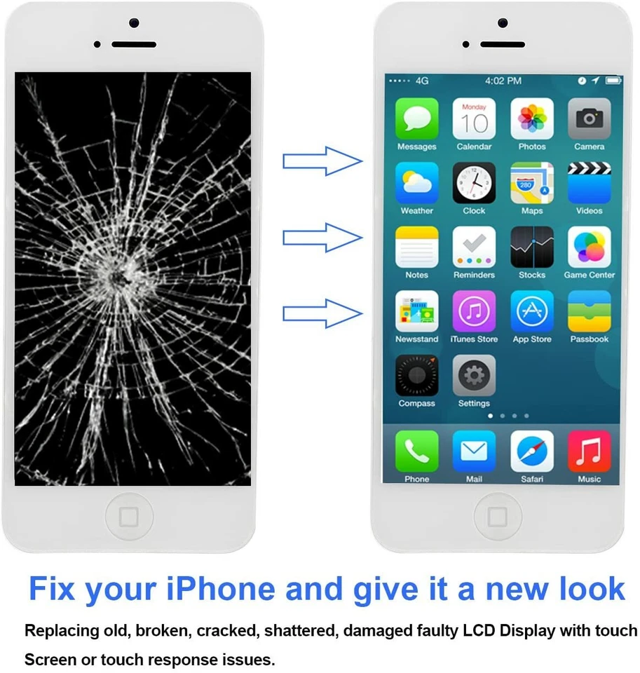 For iPhone 5 5S SE 6 6S Screen Replacement LCD Assembly Touch Display Digitizer - Image 2 of 4