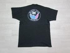 Vintage 1986 Hawaii Surf Poly Tees Single Stitch (L) Shirt Waikiki Beach Club