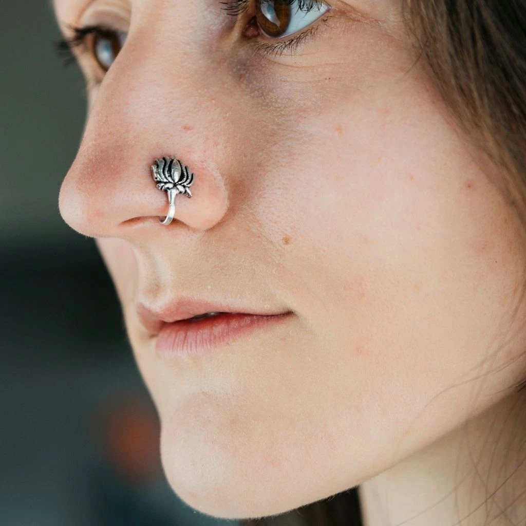Oxidised nose deals studs