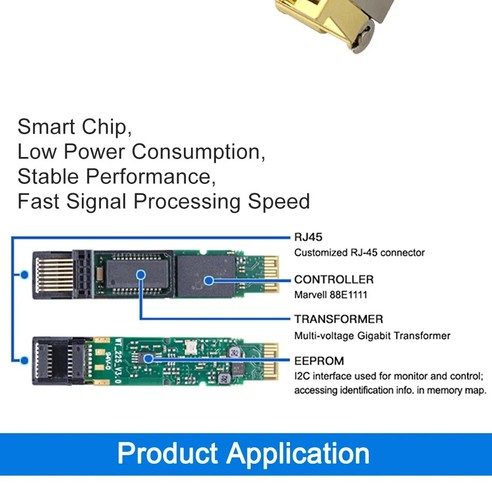 SFP 10G RJ45 Transceiver Module SFP-10G-TX 10GBase-T RJ45 Copper 30m ForMikrotik - Afbeelding 9 van 12