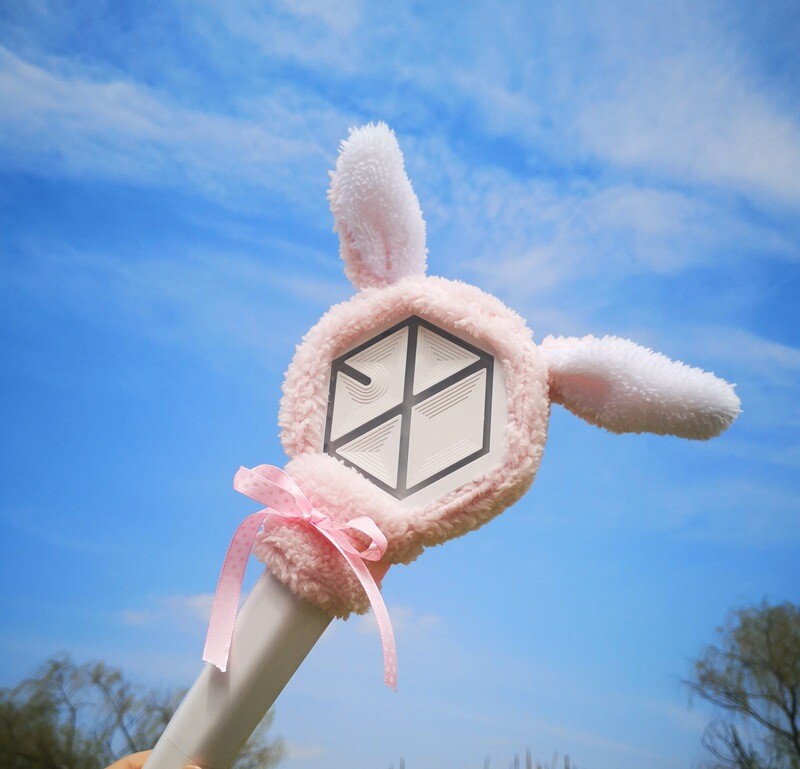 EXOグッズ Kpop EXO Cute Cartoon Lightstick Headband Light Stick Plush