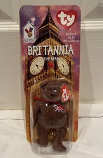 McDONALDS TY BEANIE BABY BRITANNIA THE BEAR RARE WITH 2 TAG ERRORS 1993 OAKBROOK