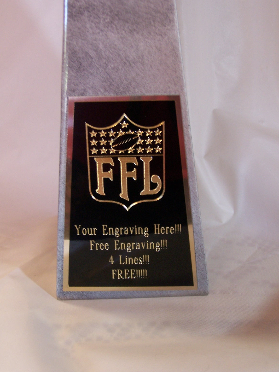 FANTASY FOOTBALL 15" LOMBARDI SUPER BOWL TROPHY FREE ENGRAVING