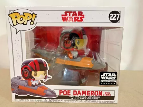 Funko Pop! Star Wars Smuggler's Bounty Exclusive Poe Dameron with X-Wing #227