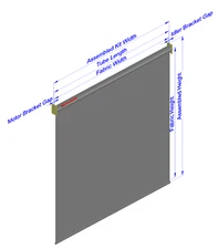 Cut to Size Custom Cellular Shade, Roller Shade, and Zebra Blinds Add-on service