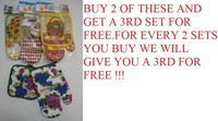 Brand Beautiful Oven Mitt / Pot Holder Set, Design Will Vary ,free Shipping Brand Beautiful Oven Mitt / Pot Holder Set, Design Will Vary ,free Shipping