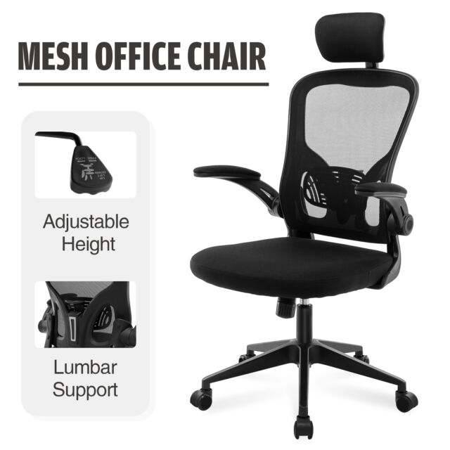 Office Chair Gaming Chair Executive Computer Mesh Seat Study Work w/Headrest