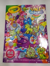 Crayola Uni-Creatures  Sticker Sheet Coloring and Activity book Kids Children's