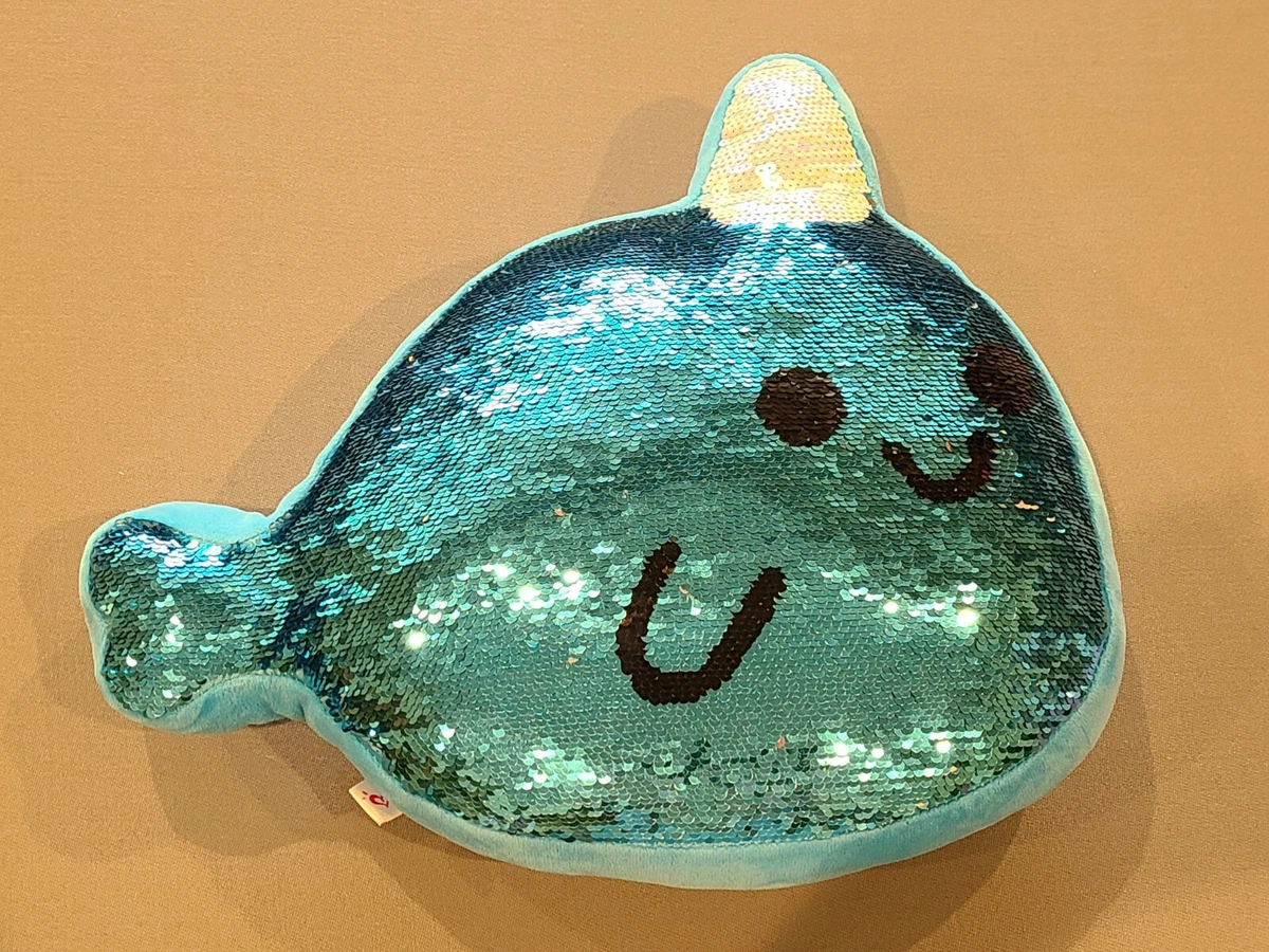 Narwhal sequin pillow sales